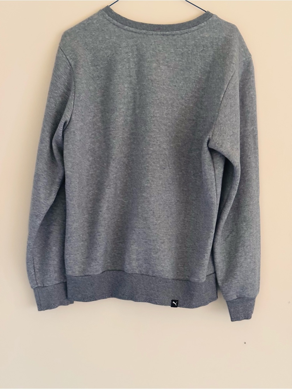 Puma Gray Crewneck Sweatshirt with Logo - Picture 4 of 9